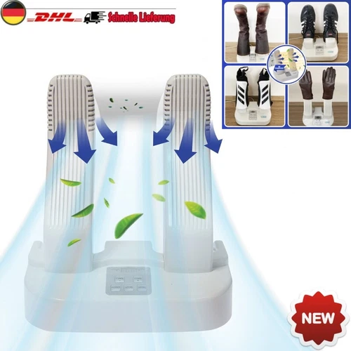 Schuhtrockner elektrisch mit Ozon Antibakeriell Schuhwärmer Fußballschuh Ski DE - Bild 1 von 11