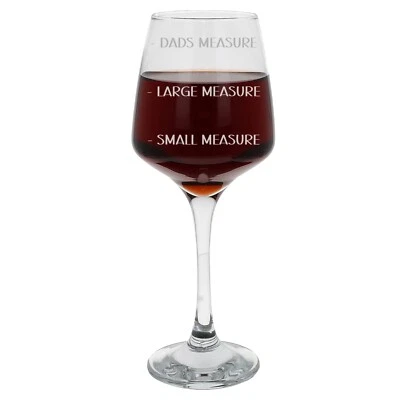 ALWAYS LOOKING GOOD Dads Wine Measure Novelty Engraved Wine Glass for Him Birthday Christmas Gift