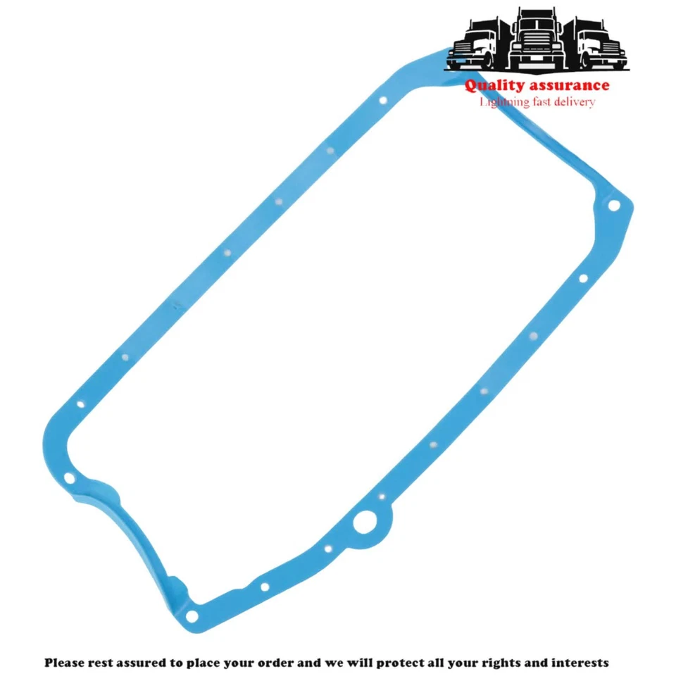 For Chevy Engines Pre-79 SB 265 283 327 350 383 400 po Oil Pan Gasket Blue - Image 2 of 4