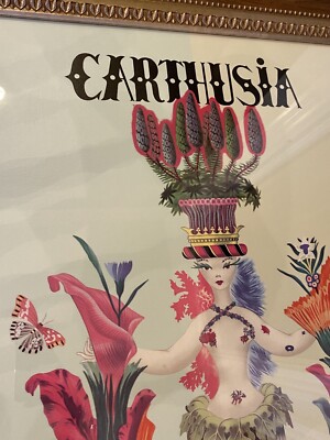 Framed Vintage Italian Advertising Carthusia Profumi di