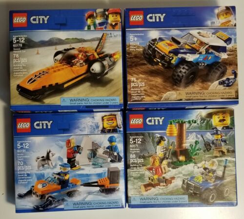 çekicilik akış Tavuk  LEGO City Sets 60191 - 60218 - 60178 - 60171 Four Fun Sets! New - Retired  673419281263 | eBay