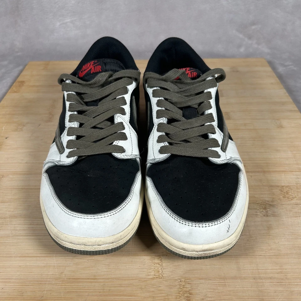 Travis Scott x Nike Air Jordan 1 Retro Low OG SP 'Reverse Mocha' Mens 10 DZ4137 - Image 3 of 4