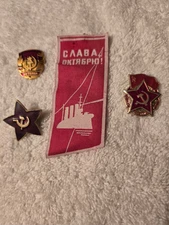 USSR Soviet Pin Badge Collection 1992 Barq’s Root Beer Promotional Items