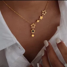 Trendy Star Pendant Necklace for Women High Quality Stainless Steel Gold Plated