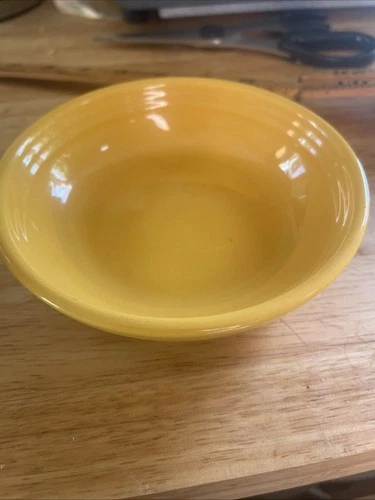 5” Vintage Yellow Bauer Bowl 2” Deep