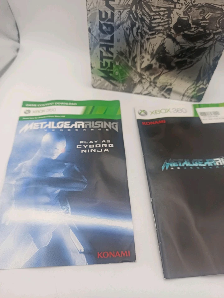 Metal Gear Revengeance Xbox 360 Shinkawa Inferno SteelBook W/Manual - Image 3 of 4