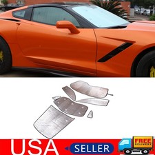 All Side Windows Sunshade Heat Block UV COVER For Corvette C7 2014-2019 7PCS US