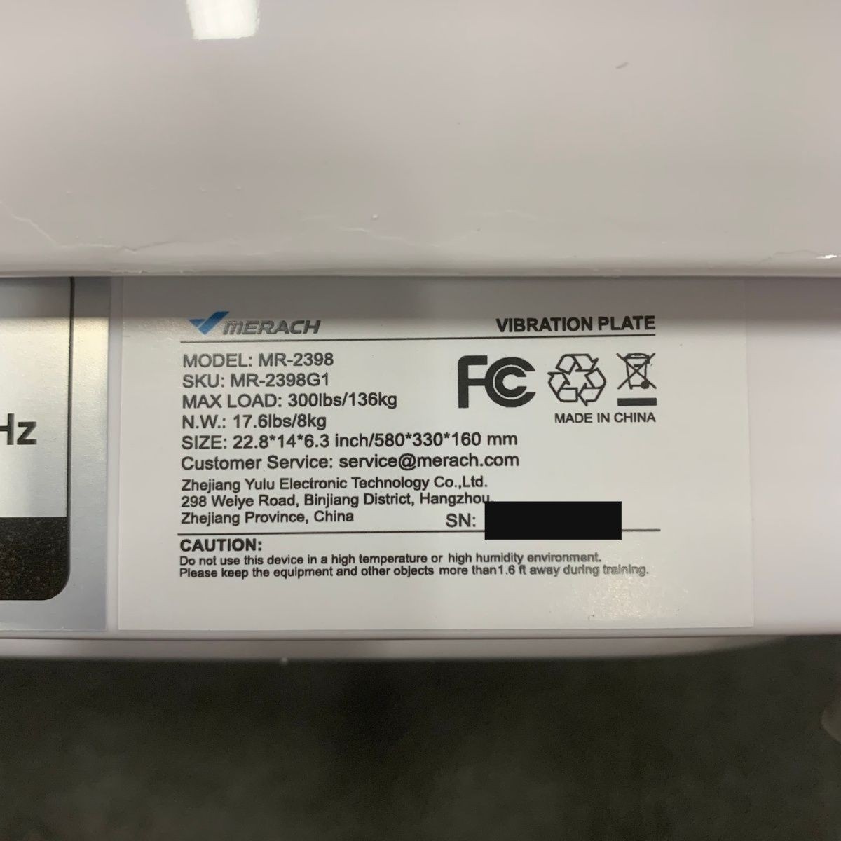 MERACH MR-2398G1-US Vibration Plate Exercise Machine Gray*