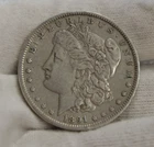 1891 US Morgan Silver Dollar $1 XF (Cleaned)