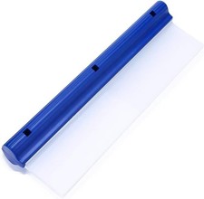 Blue Silicone T-Bar Car Squeegee - 12 Inch Car Window Squeegee for Drying,