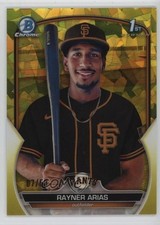 2023 Bowman Chrome Sapphire Edition Prospects Yellow 7/50 Rayner Arias 0rd2