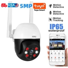 5MP WiFi Wireless IP Camera Tuya Smart Home Security Auto Tracking Outdoor Lot