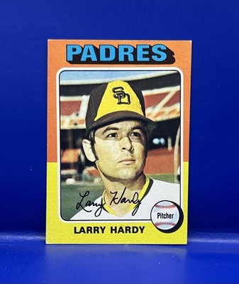 1975 Topps Baseball Card # 112 Larry Hardy RC Rookie San Diego Padres