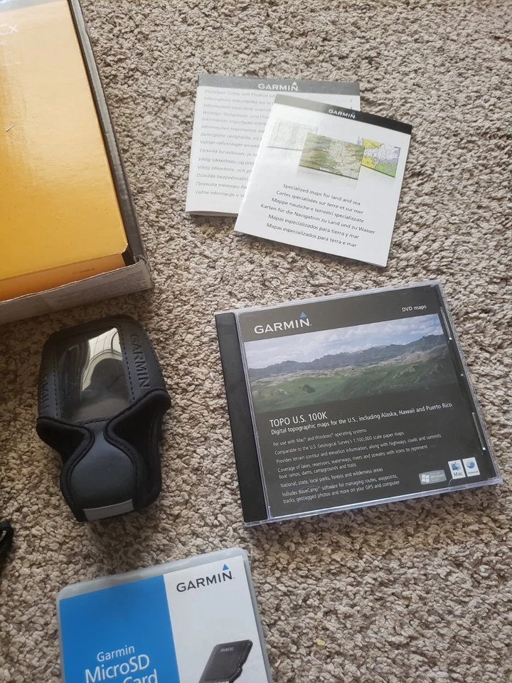 Garmin GPS eTrex HC Series  TOPO 100k Bundle Handheld Original Box Partial 1G SD - Image 3 of 4