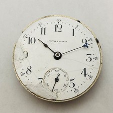 Orologio da tasca 1905 Seth Thomas 18S 7J grado 36 - Movimento - (FUNZIONA) RICAMBI