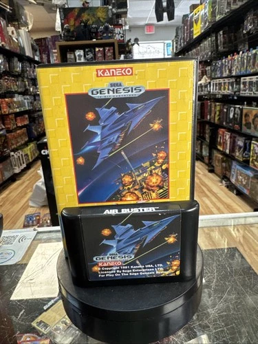 Air Buster with Case (Sega Genesis, Vintage Video game)
