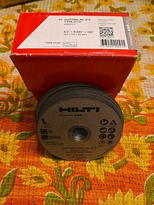 Hilti  AC-D type cutting disc, 4.5 in. x 0.045 in. x 7/8 in. (Pack of 25) 436655