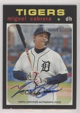 2020 Topps Heritage High Number Real One Auto Miguel Cabrera #ROA-MC Auto y8z