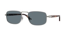 PERSOL PO1027S 513 3R Gunmetal Dark Blue Polarized 56 mm Unisex Sunglasses