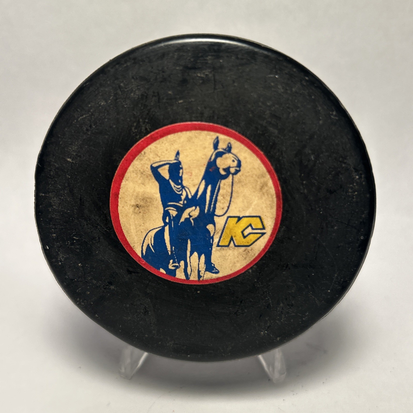 Kansas City Scouts KC NHL Official Game Puck Converse Art Ross Vintage USA