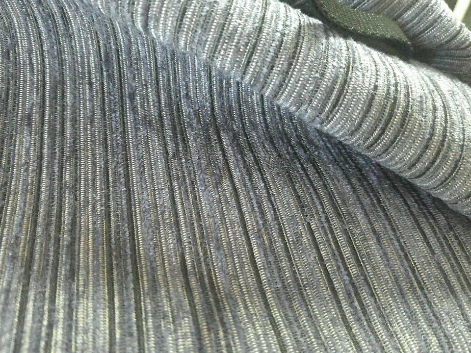 Tela de rendimiento a rayas de terciopelo elevado azul/negro/blanco elegante elegancia por comprar Foto 4 de 4