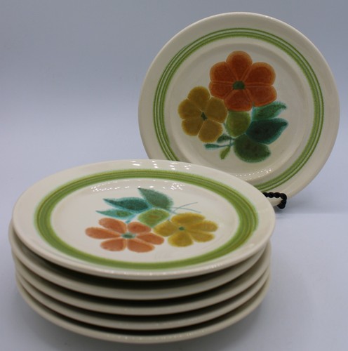 (Set of 6) Franciscan Floral Earthenware Bread & Butter Plates USA - Picture 2 of 15