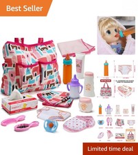 Charming Baby Doll Accessories 14 Pack - Enhance Imaginative Role Play for Girls