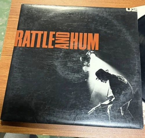 Vintage U2 Rattle and Hum Vinyl Records VG+ Double Album