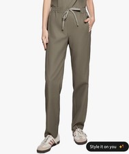 Women s Medical Scrubs Set Size S Modern Zip Neck Top Straight Leg Pants