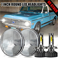For 1967-1972 Chevy C10 7inch Round Led Headlights Round Dot Approved Hilo Lamp For 1967-1972 Chevy C10 7inch Round Led Headlights Round Dot Approved Hilo Lamp