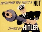 WW2 US Anti Fascist Fascism Propaganda Poster, anti-nazi Nazis Anti-Hitler Meme