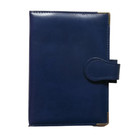 Organiser File Pocket Size Blue Leather Piccadilly by London Organiser Company