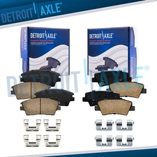 4pc Front Rear Ceramic Brake Pads for 2017 2018-2021 Hyundai Tucson Kia Sportage