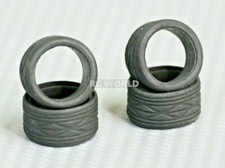 1/28 Mini Z RUBBER TIRES Wide 20x12 mm 4pcs