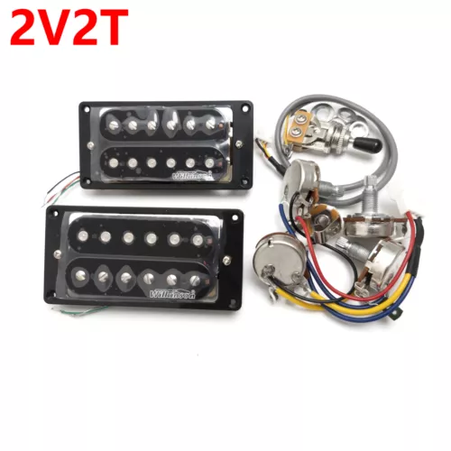 for Gibson Bridge&Neck Pickup Wilkinson Humbucker Pickups 2V2T Wiring Harness 4C