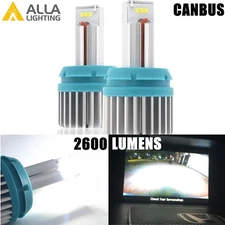 Alla Lighting 2600LM 6000K 3156 LED Back Up Light Bulb Reverse Lamp CANBUS,White