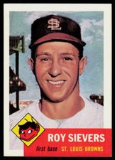 1991 Topps Archives 1953 Roy Sievers #67 BASEBALL St. Louis Browns