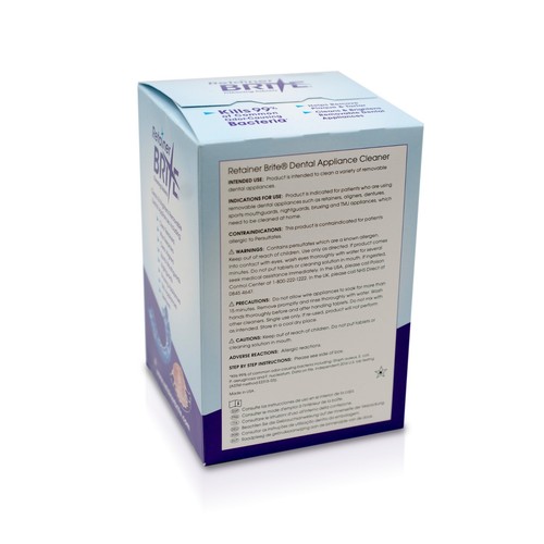 Retainer Brite Cleaning Tablets By DENTSPLY SIRONA 120 Tablets 4 Months