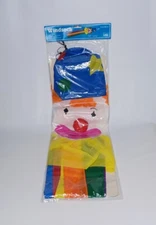 Vintage 1991 NCE 50" Clown Windsock Hanging Porch Wind Sock