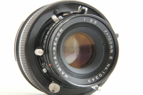 Exc++ Mamiya Sekor 100mm F/3.5 f 3.5 E Lens Late Model Universal Press  #3477 4957672210243 | eBay