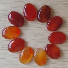 Wholesale 20pcs/lot 25 18mm Fashion Natural Red Agate Oval CABOCHON Stone DIY