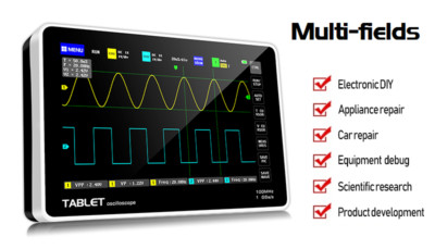 FNIRSI Mini 7'' Touch Panel Digital Tablet Oscilloscope 2CH 100MHz Bandwidth 1GS