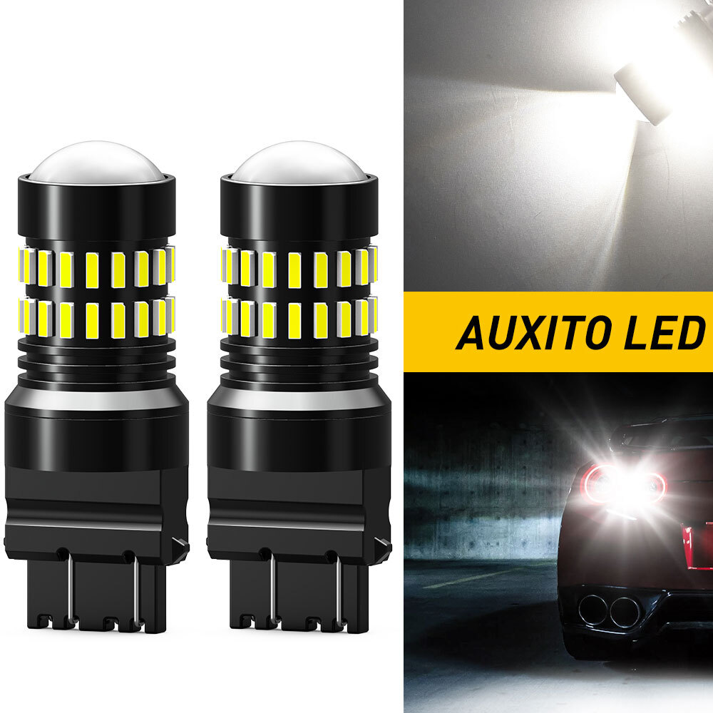AUXITO 2x 3157 3156 LED Reverse Backup Light White Turn Signal Light Bulbs 6000K