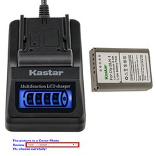 Kastar Battery LCD Quick Charger for Olympus BLN-1 BLN1 Battery BCN-1 Charger
