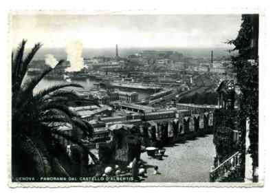 Ansichtskarte - Genova - Panorama dal Castello D´Albertis - 1940