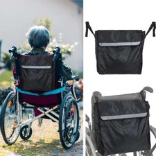 Wheelchair Bag Waterproof Backpack Mobility Large Storage Carry Holder Bag Black