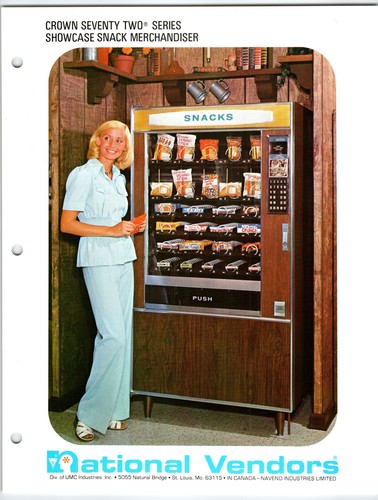 Food Snack Vending Machine Merchandiser FLYER Promo Artwork National Vendors
