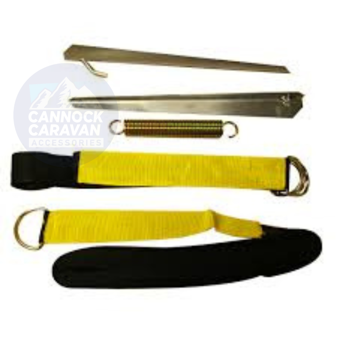 Awning Tie Down Kit for Caravan Motorhome – Black Storm Straps Over The Top