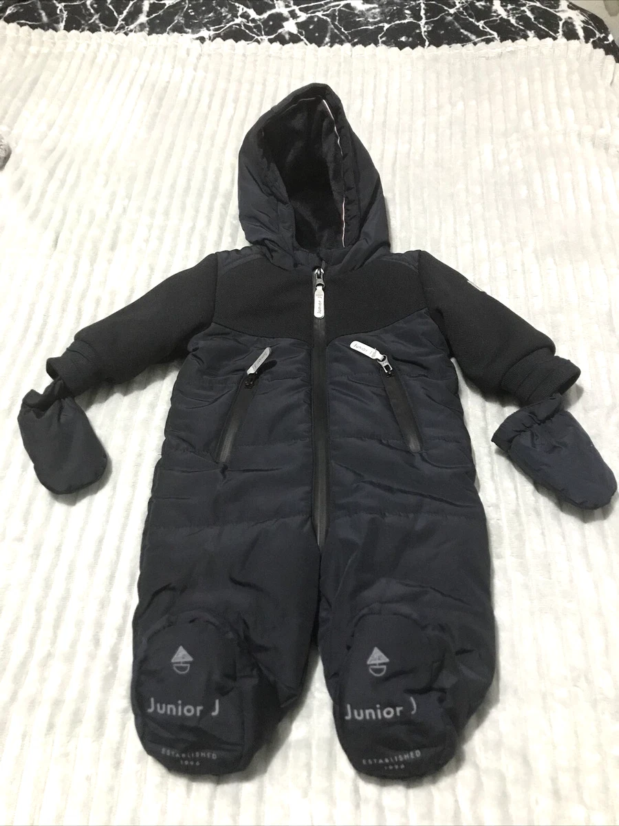 Manteau D'hiver Jasper Conran Junior Avec Capuche - Taille 12-18 Mois, Doublure Polaire, Bleu Marine