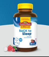 Nature Made Wellblends Back to Sleep, 120 Tablets FREE SHIPPING 